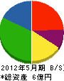 ヨシケン 貸借対照表 2012年5月期