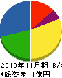 山本商会 貸借対照表 2010年11月期
