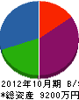 新四郎土木 貸借対照表 2012年10月期