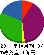 阪口組 貸借対照表 2011年10月期