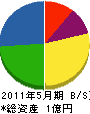篠原通信 貸借対照表 2011年5月期