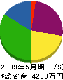 浅井建設 貸借対照表 2009年5月期