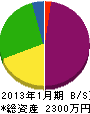 日本海特廃サービス 貸借対照表 2013年1月期