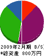 丸進田口塗装工業 貸借対照表 2009年2月期