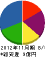 三栄機械 貸借対照表 2012年11月期