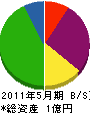 千代田組 貸借対照表 2011年5月期