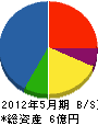 沖縄ホーチキ 貸借対照表 2012年5月期