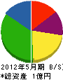 徳江工務店 貸借対照表 2012年5月期