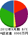 宏健総合産業 貸借対照表 2012年9月期