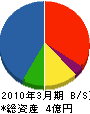 志村工業 貸借対照表 2010年3月期