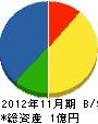 岡田工務店 貸借対照表 2012年11月期