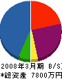 システムサポート 貸借対照表 2008年3月期