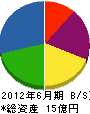 丸翔建設 貸借対照表 2012年6月期
