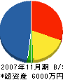 ハツタテクノ九州 貸借対照表 2007年11月期
