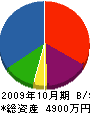 松田板金工作所 貸借対照表 2009年10月期