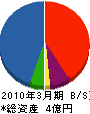 澤木テック 貸借対照表 2010年3月期