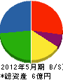 金田工務店 貸借対照表 2012年5月期