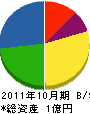谷川組 貸借対照表 2011年10月期