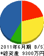 野田建設 貸借対照表 2011年6月期