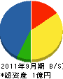 斉木電気設備 貸借対照表 2011年9月期