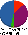竹松組 貸借対照表 2011年6月期