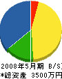 吉田塗装店 貸借対照表 2008年5月期