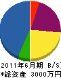 東明土木 貸借対照表 2011年6月期