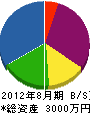 さわ辰工務店 貸借対照表 2012年8月期