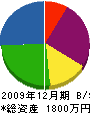 若井管工設備 貸借対照表 2009年12月期