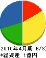 横田塗装店 貸借対照表 2010年4月期