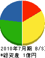 太田電機工業所 貸借対照表 2010年7月期