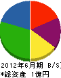 プランニング富士 貸借対照表 2012年6月期