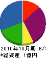 武蔵工務店 貸借対照表 2010年10月期
