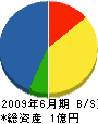 松前土建 貸借対照表 2009年6月期