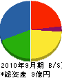 野澤工務店 貸借対照表 2010年9月期