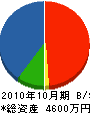 今井水道設備 貸借対照表 2010年10月期