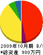 三景園 貸借対照表 2009年10月期