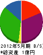 斎藤建設 貸借対照表 2012年5月期