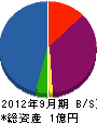 武菱 貸借対照表 2012年9月期