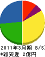 大信太工業 貸借対照表 2011年3月期