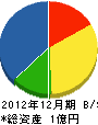 高松建設 貸借対照表 2012年12月期