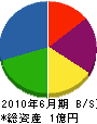 鈴川建設 貸借対照表 2010年6月期