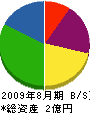 日本クリーナー 貸借対照表 2009年8月期