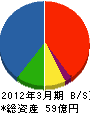 東京日立 貸借対照表 2012年3月期
