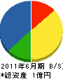千代田建工 貸借対照表 2011年6月期
