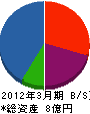 桜和設備 貸借対照表 2012年3月期