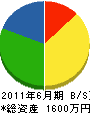 國松興産 貸借対照表 2011年6月期