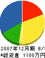 田中水道設備 貸借対照表 2007年12月期