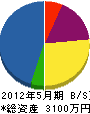 斉藤設備 貸借対照表 2012年5月期