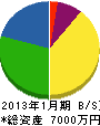 上村商事 貸借対照表 2013年1月期